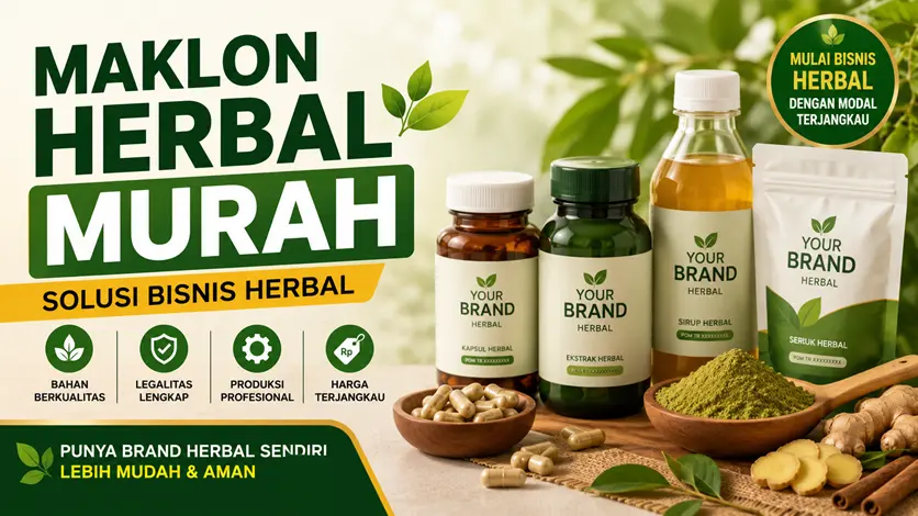 Maklon Herbal Murah dengan Legalitas Lengkap